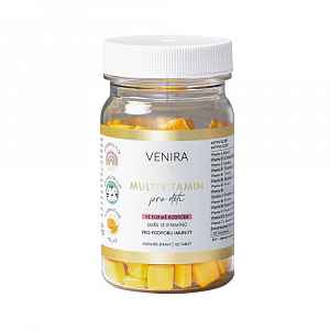 Venira kids Multivitamin pro děti ve formě kostiček pomeranč 120 tablet