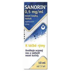 SANORIN 0,5MG/ML NAS GTT SOL 1X10ML