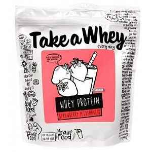 Take a Whey Protein jahodový mléčný shake 907g