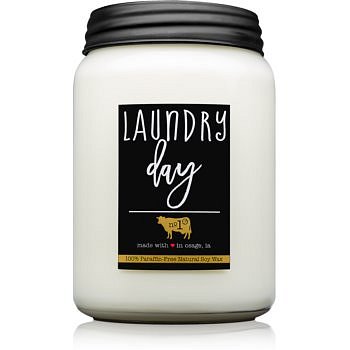 Milkhouse Candle Co. Farmhouse Laundry Day vonná svíčka Mason Jar 737 g