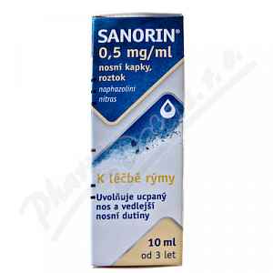 SANORIN 0,5MG/ML NAS GTT SOL 1X10ML