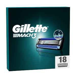 Gillette Mach3 náhradní hlavice 18 ks