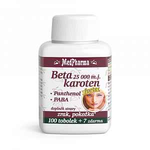 MedPharma Beta karot.25 000 m.j.Pant.+PABA tob.107