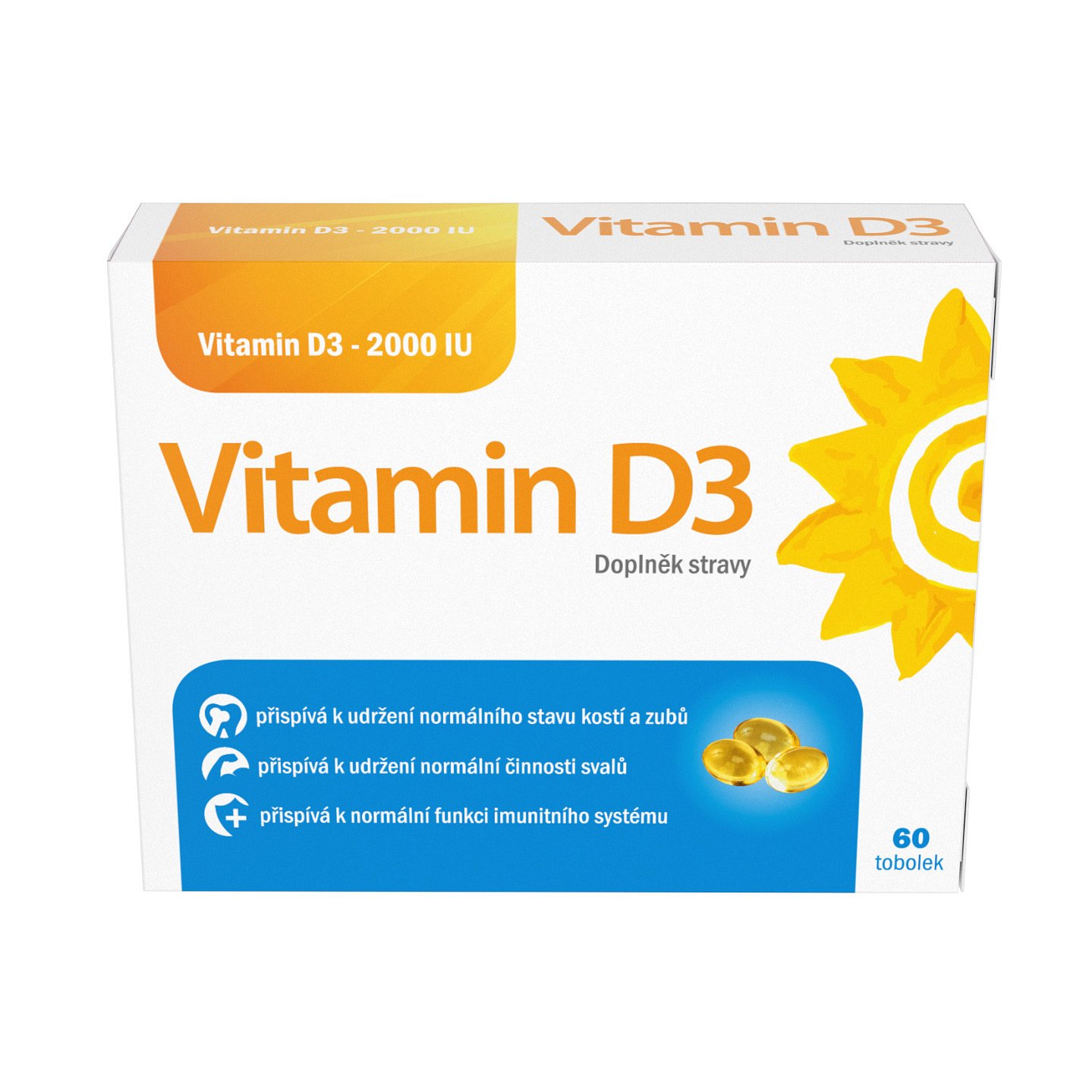 Vitamin D3 2000 IU 60 tobolek